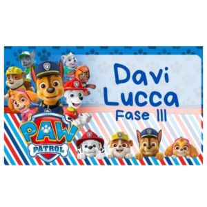 Kit G etiqueta escolar patrulha canina