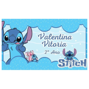 Kit G etiqueta escolar Stitch