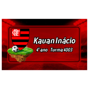 Kit G etiqueta escolar Flamengo