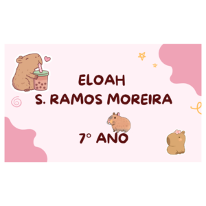 Kit G etiqueta escolar Capivara