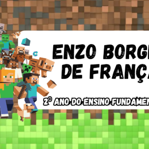Kit G etiqueta escolar minecraft