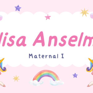 Kit G etiqueta escolar unicórnio