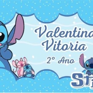 Kit G etiqueta escolar Stitch